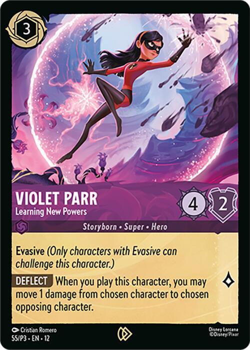 Violet Parr - Learning New Powers - 55/P3 [Disney Lorcana Promo Cards] [Cold Foil]