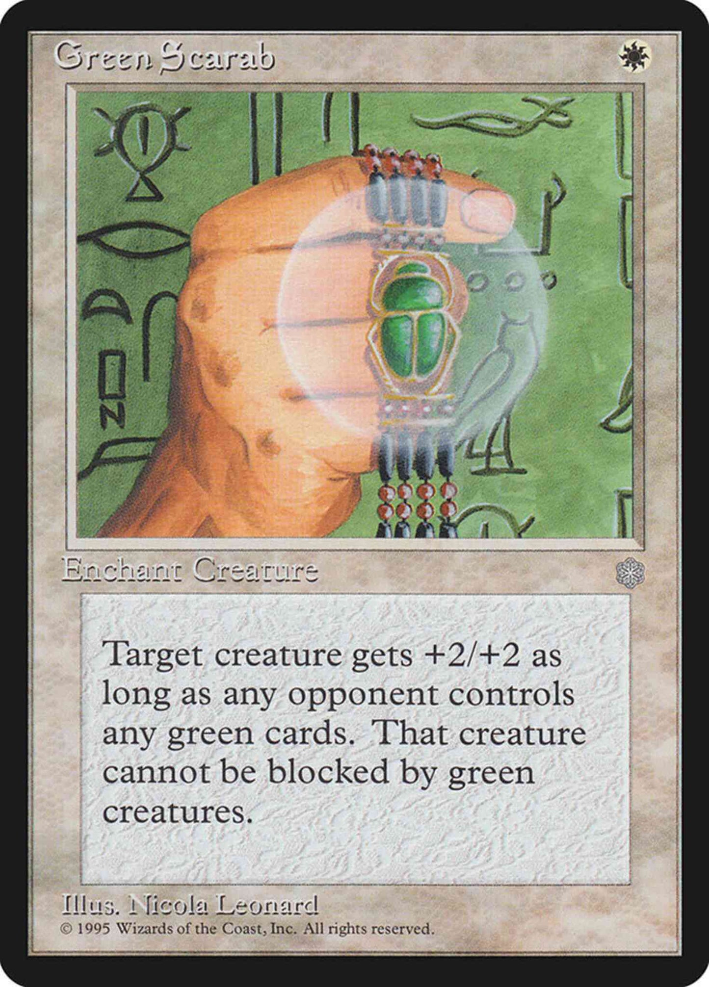 Green Scarab [28] [Ice Age] [Non-Foil]