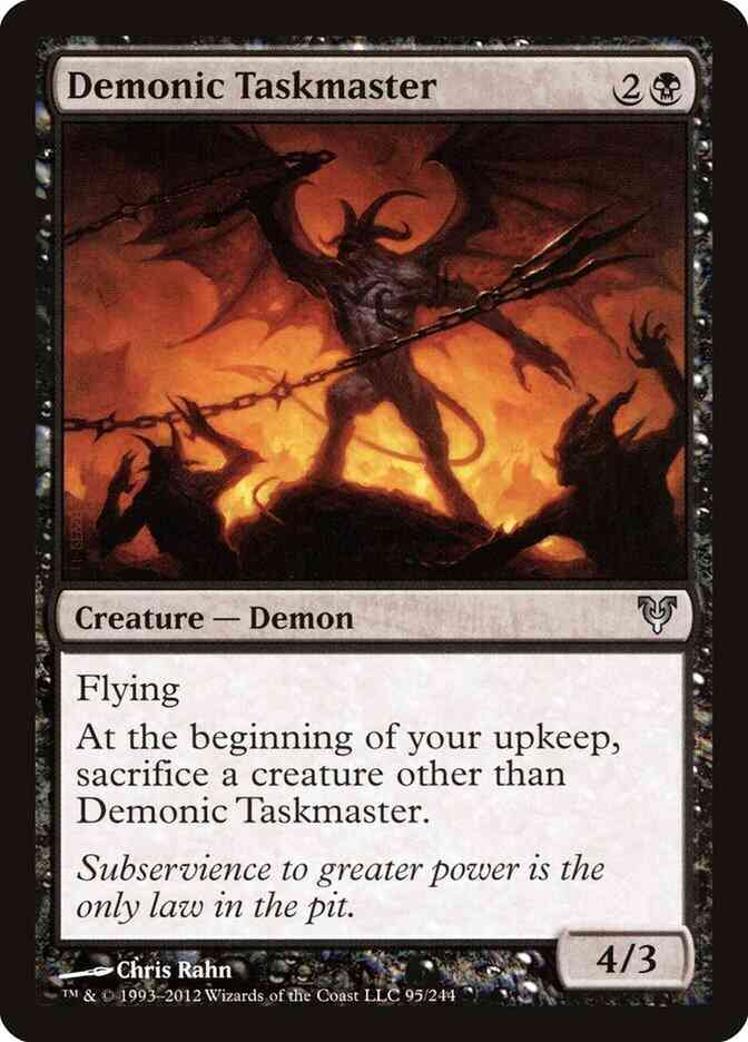 Demonic Taskmaster [95] [Avacyn Restored] [Non-Foil]