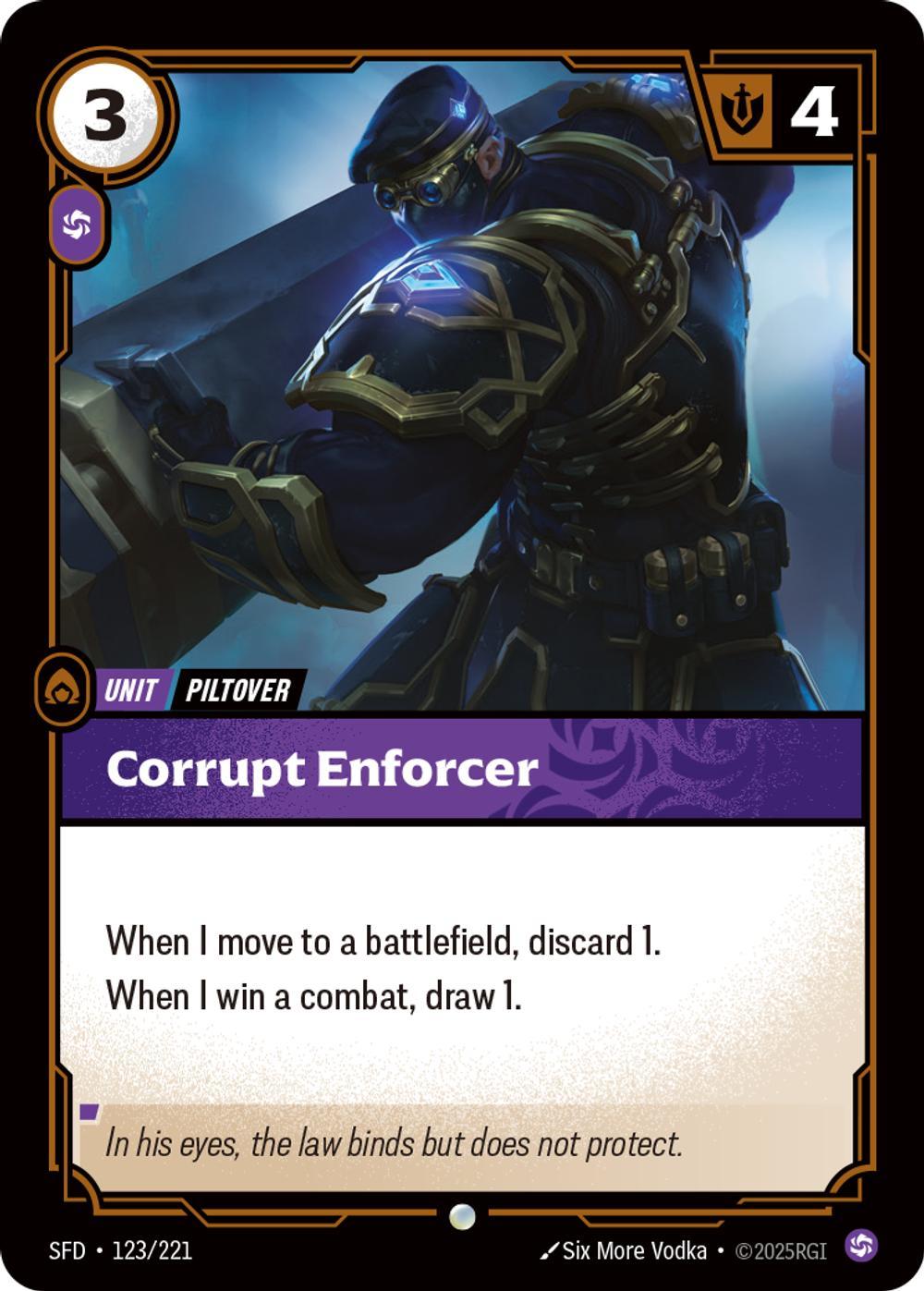 Corrupt Enforcer - 123/221 [Spiritforged] [Non Foil]