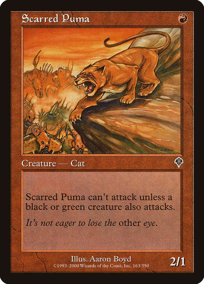 Scarred Puma [163] [Invasion] [Non-Foil]
