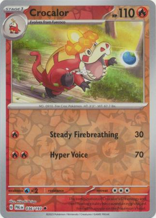 Crocalor - 036/193 - Uncommon [sv02-036] [Reverse Holo]