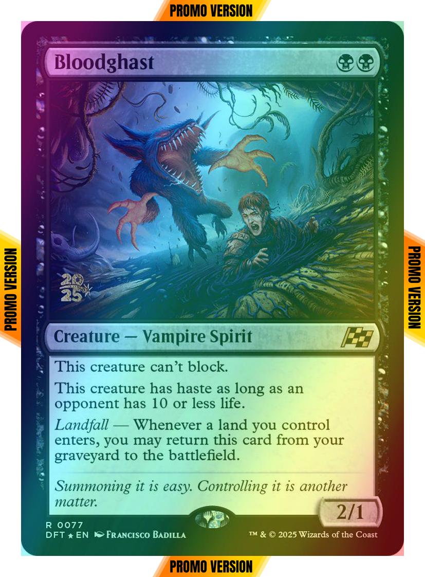 Bloodghast [77s] [Prerelease] [Aetherdrift: Promos] [Foil]