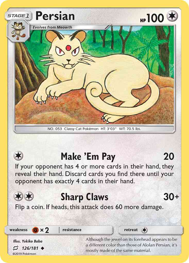 Persian - 126/181 - Uncommon [sm9-126] [Non-Holo]