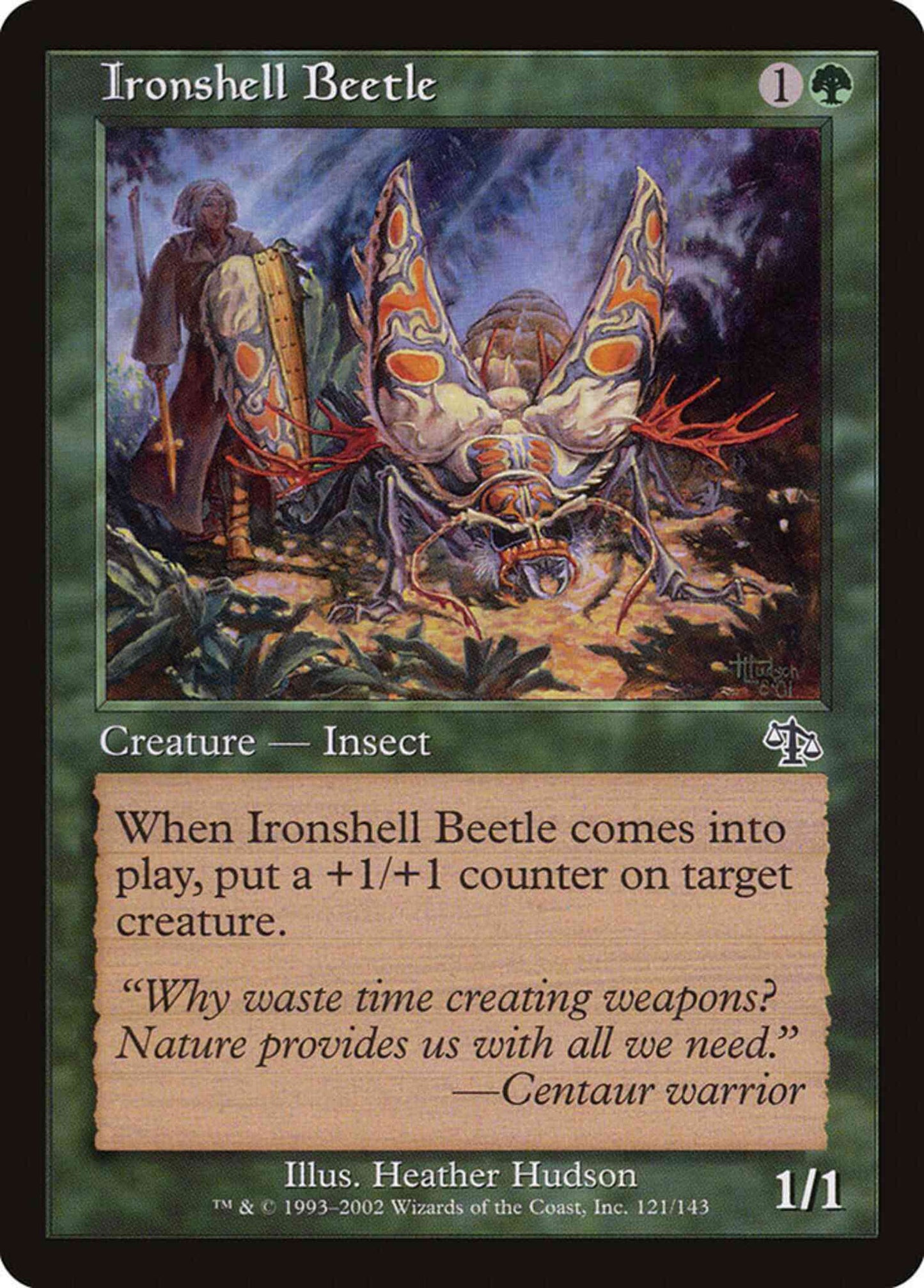 Ironshell Beetle [121] [Judgment] [Non-Foil]