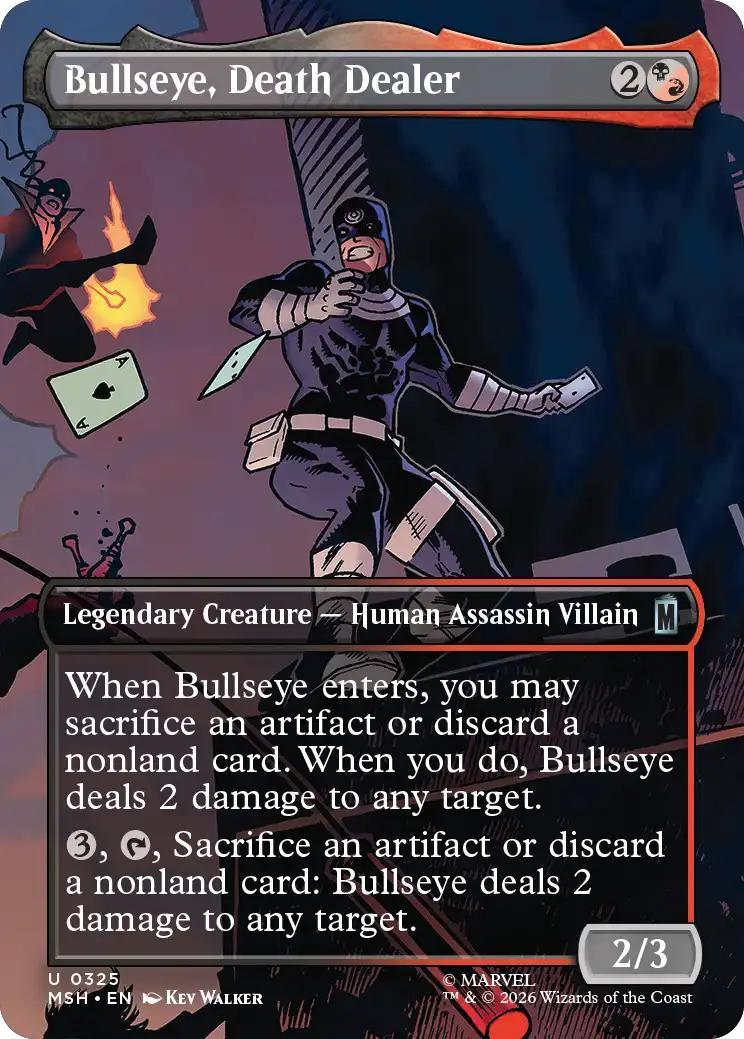 Bullseye, Death Dealer [325] [Borderless] [Scene] [Marvel Super Heroes] [Non-Foil]