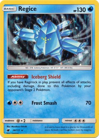 Regice - 28/111 - Promo [Blister Pack] [SM4MSP-28] [Cosmos Holo]
