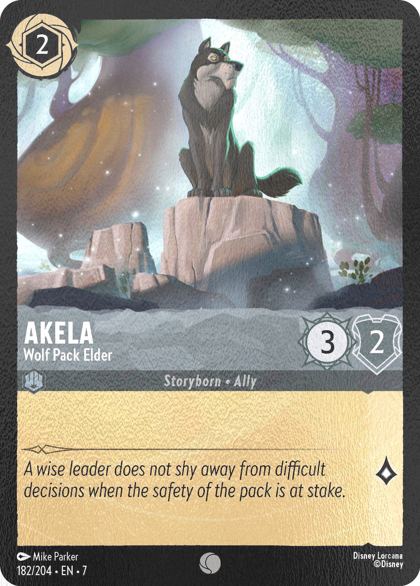 Akela - Wolf Pack Elder - 182/204 [Archazia's Island] [Cold Foil]