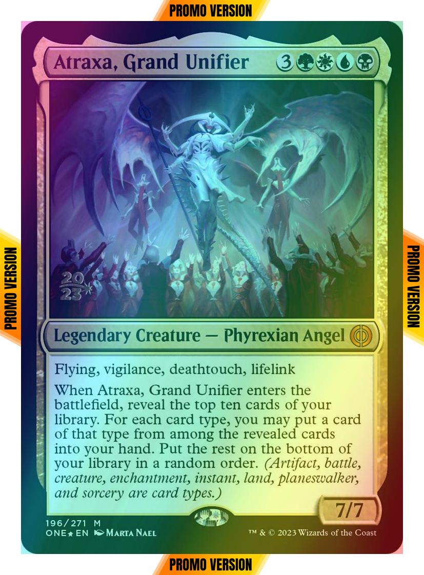 Atraxa, Grand Unifier [196s] [Prerelease] [Phyrexia: All Will Be One: Promos] [Foil]