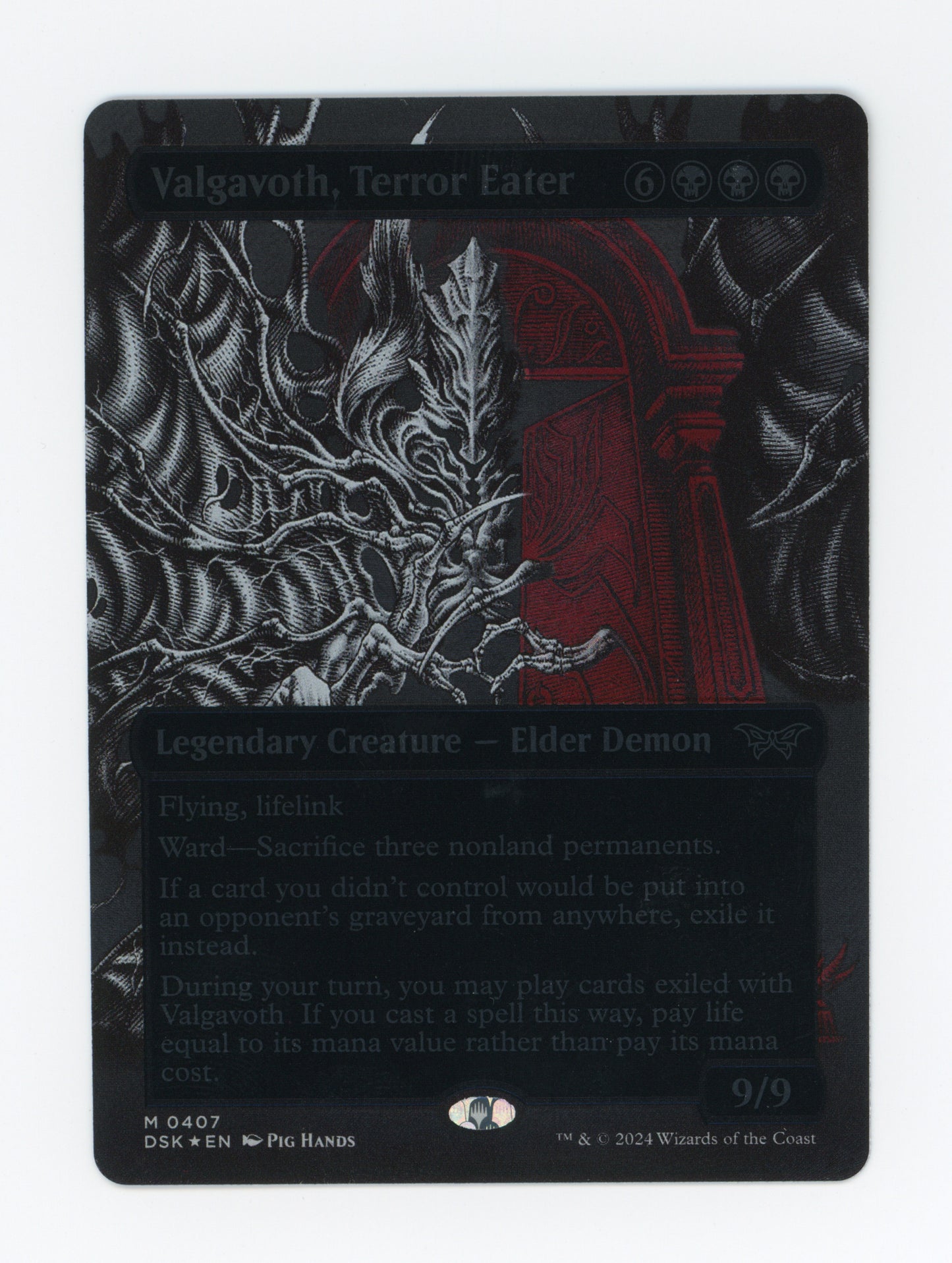 Valgavoth, Terror Eater — Borderless|Double Exposure|Textured Foil — ID 19851