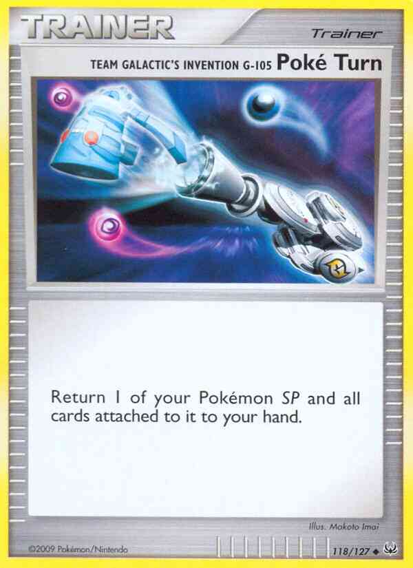 Team Galactic's Invention G-105 Poké Turn - 118/127 - Uncommon [pl1-118] [Reverse Holo]
