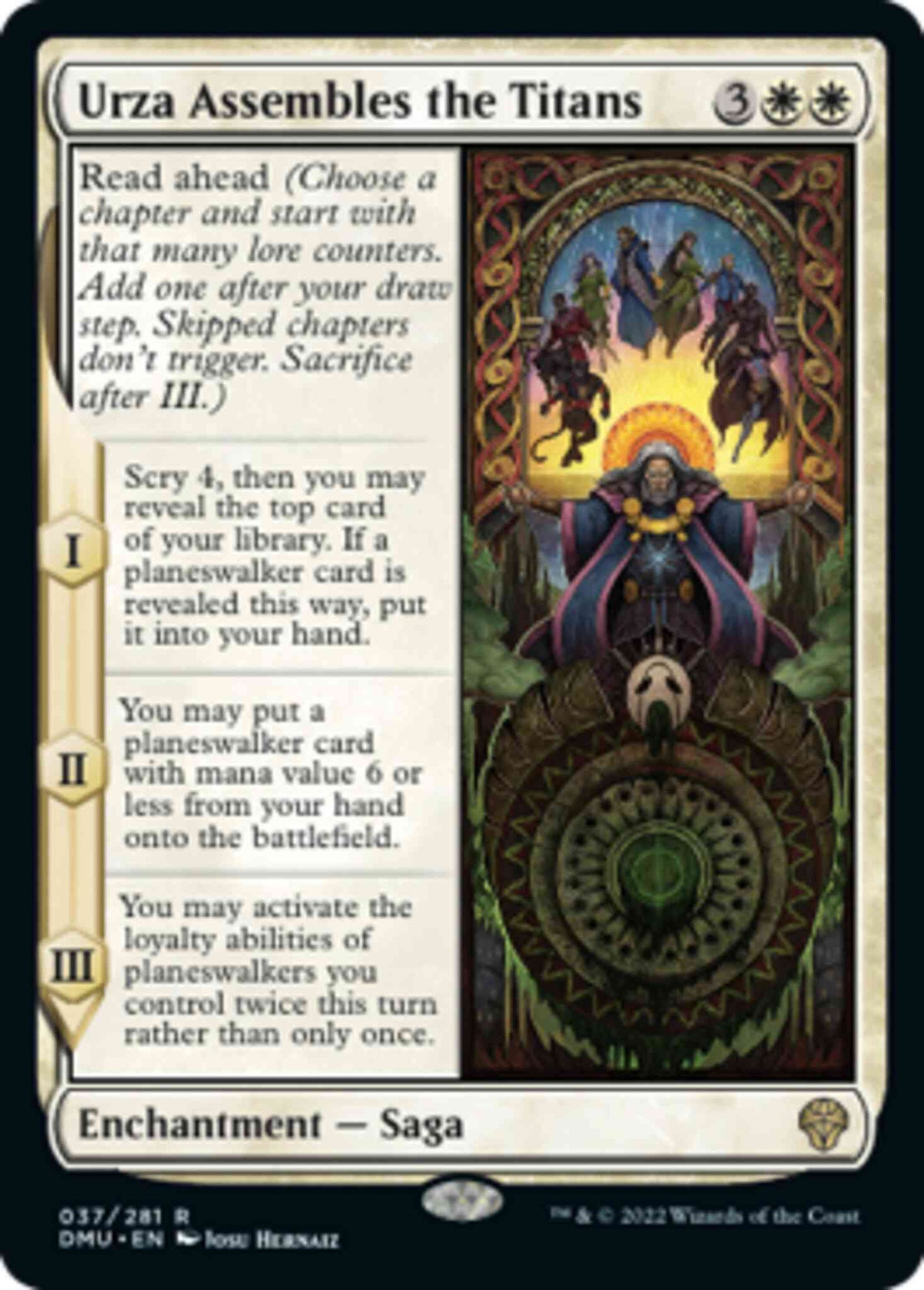 Urza Assembles the Titans [37] [Dominaria United] [Non-Foil]