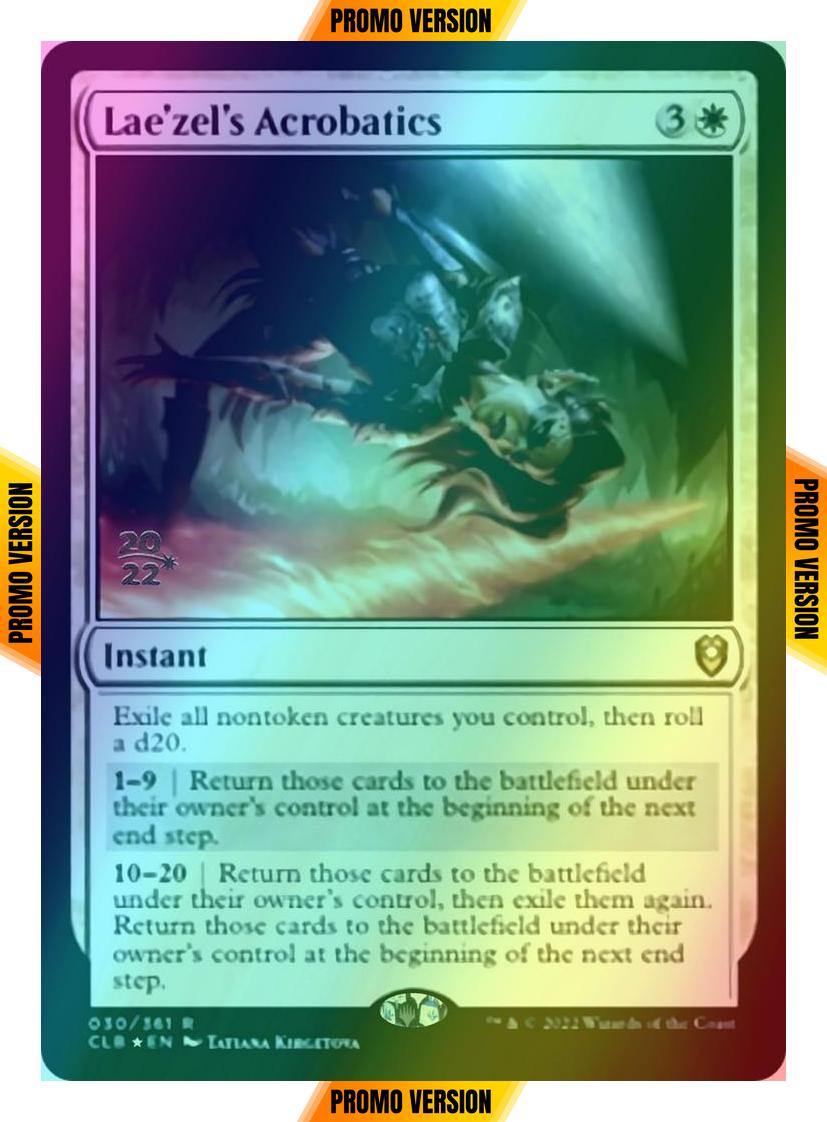 Lae'zel's Acrobatics [30s] [Prerelease] [Commander Legends: Battle for Baldur's Gate: Promos] [Foil]