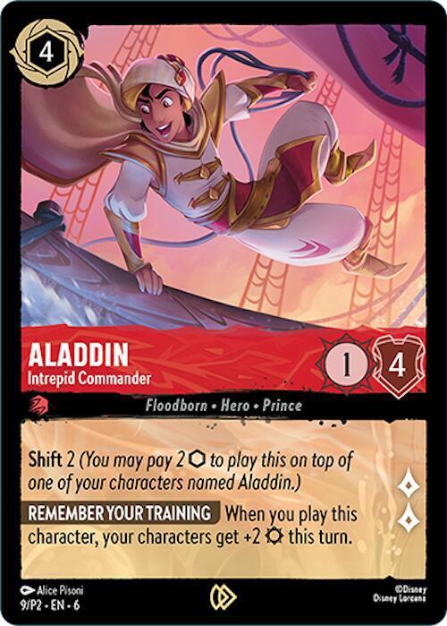 Aladdin - Intrepid Commander - 9/P2 [Disney Lorcana Promo Cards] [Cold Foil]