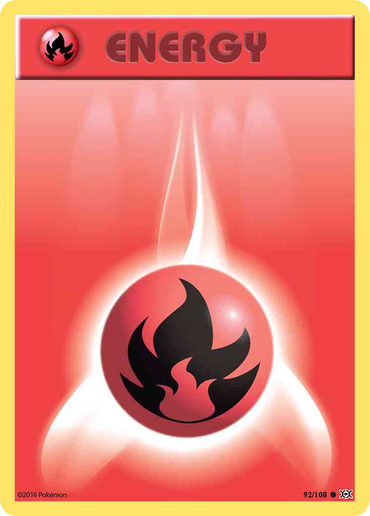 Basic Fire Energy - 92/108 - Common [xy12-92] [Reverse Holo]
