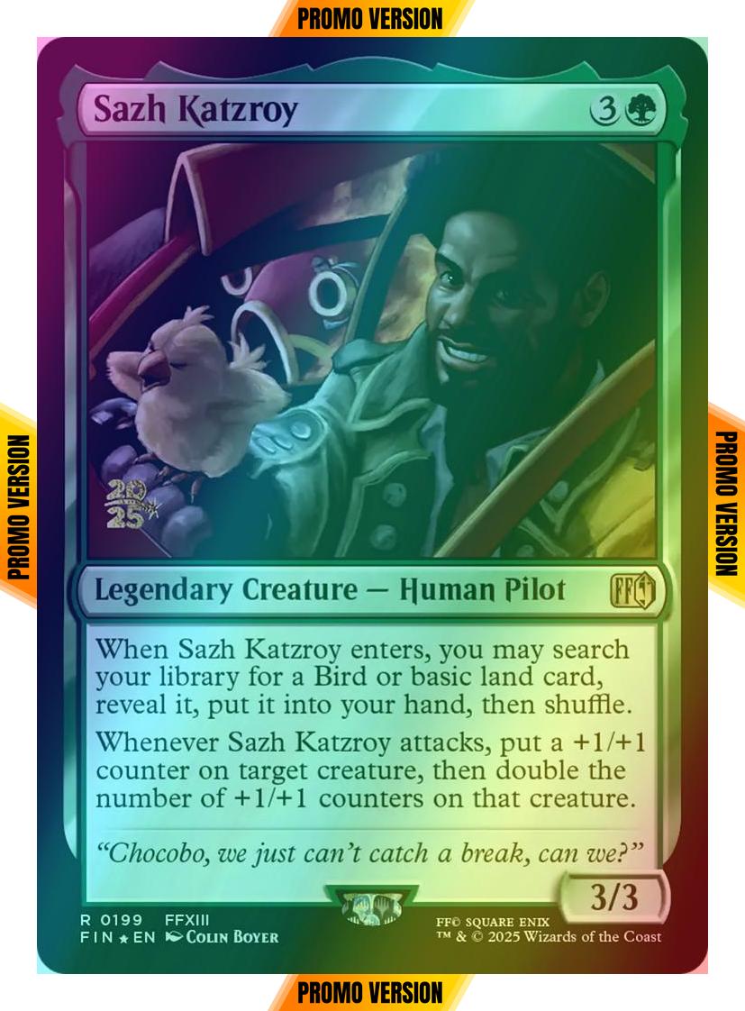 Sazh Katzroy [199s] [Prerelease] [FINAL FANTASY: Promos] [Foil]