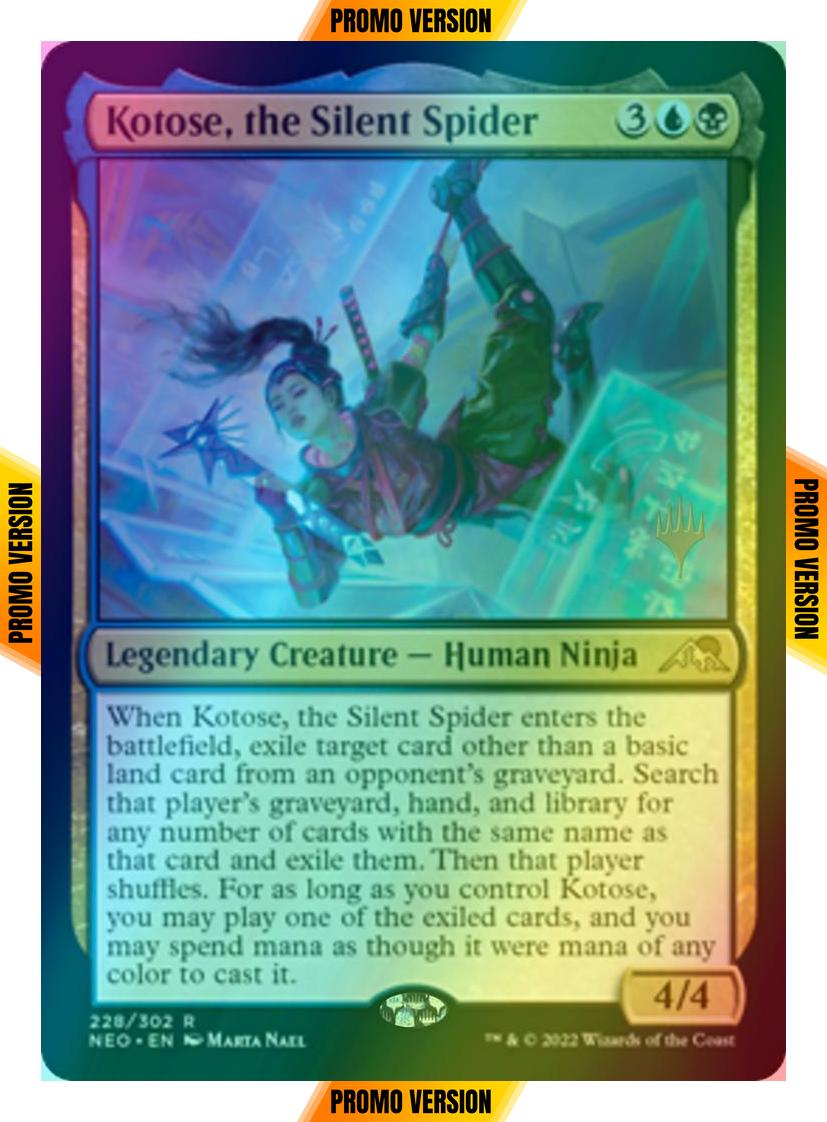 Kotose, the Silent Spider [Promo Pack] [228p] [Kamigawa: Neon Dynasty: Promos] [Foil]
