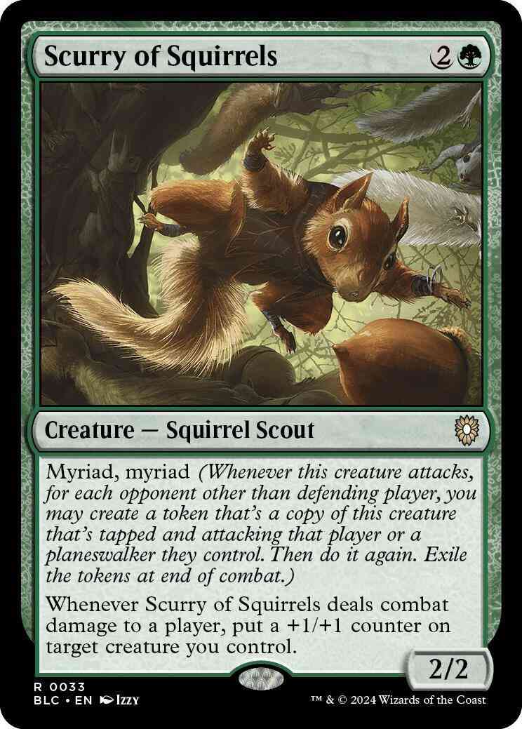 Scurry of Squirrels [33] [Bloomburrow: Commander] [Non-Foil]