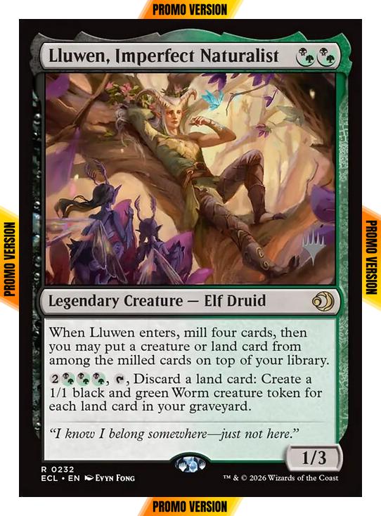 Lluwen, Imperfect Naturalist [232p] [Promo Pack] [Lorwyn Eclipsed: Promos] [Non-Foil]