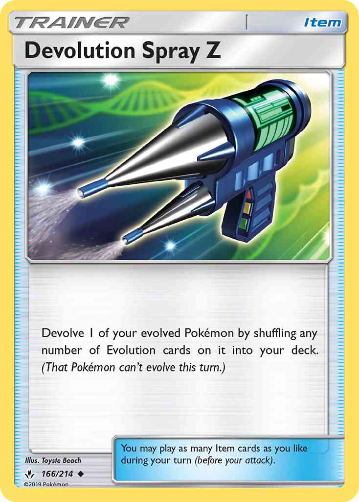 Devolution Spray Z - 166/214 - Uncommon [sm10-166] [Reverse Holo]