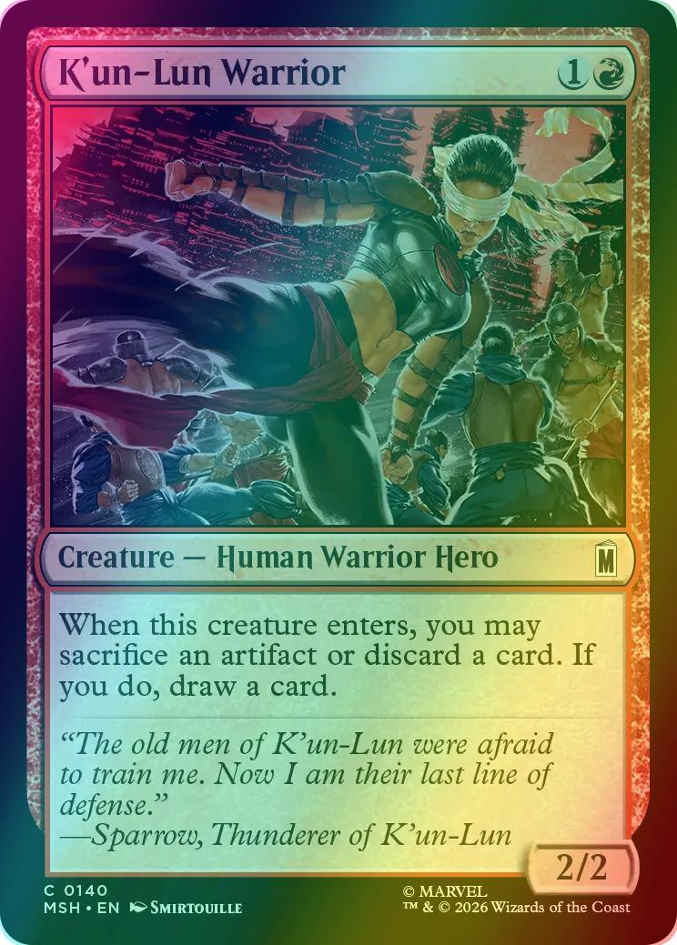 K'un-Lun Warrior [140] [Marvel Super Heroes] [Foil]