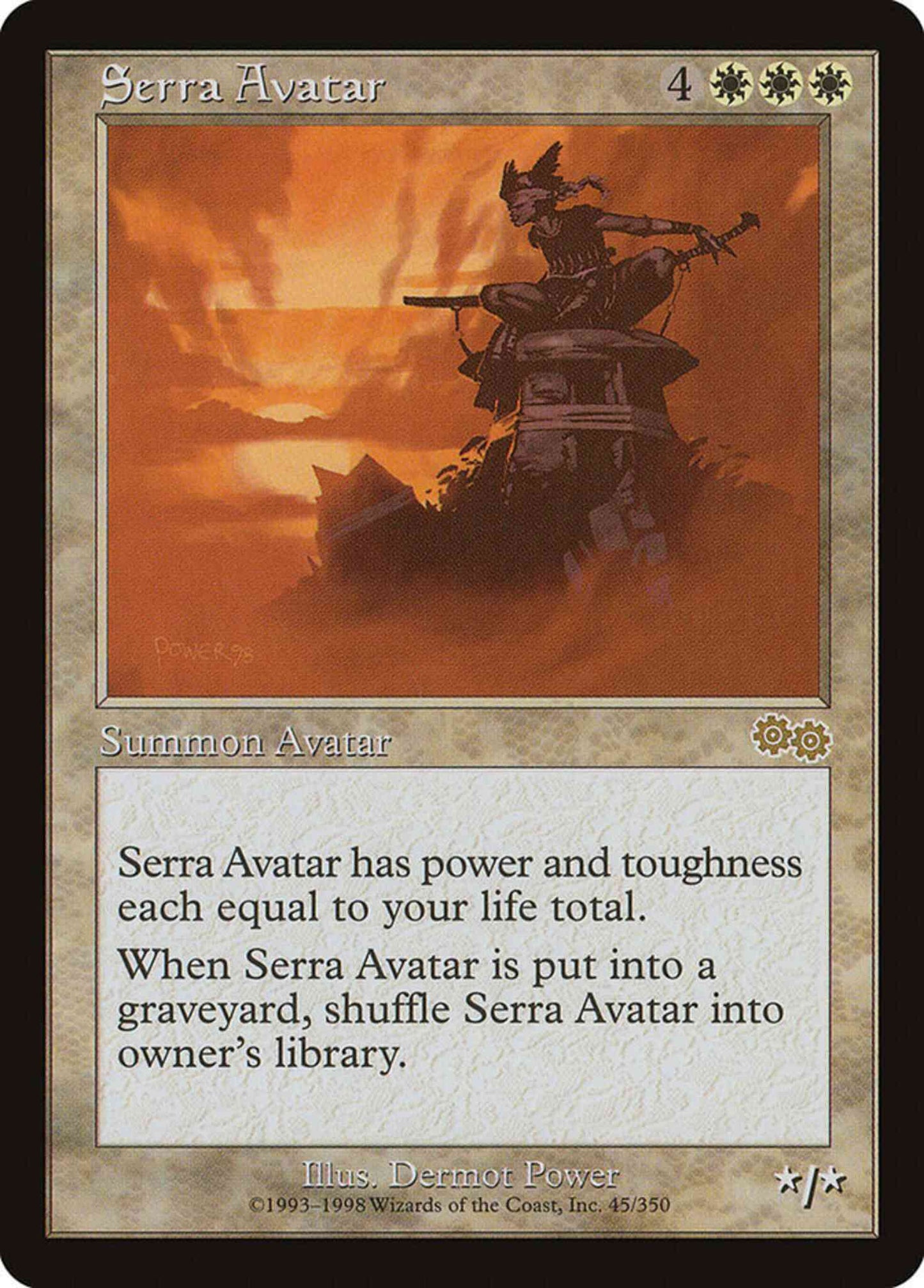 Serra Avatar [45] [Urza's Saga] [Non-Foil]