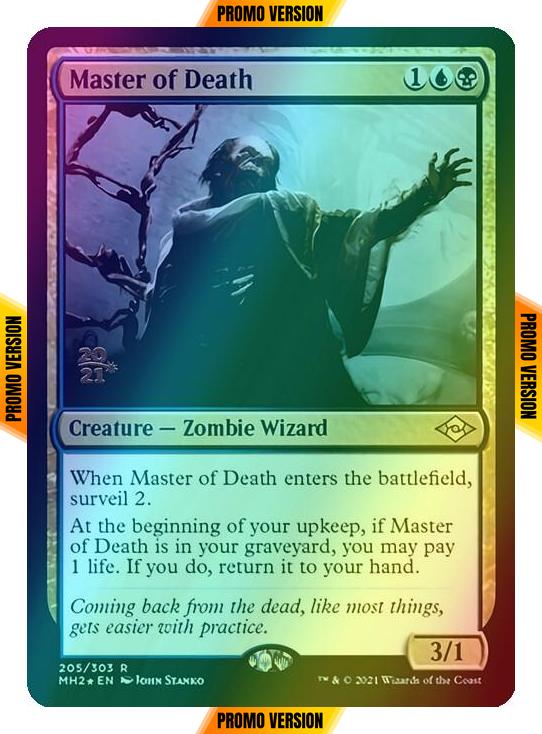 Master of Death [Prerelease] [205S] [Modern Horizons 2 Promos] [Foil]