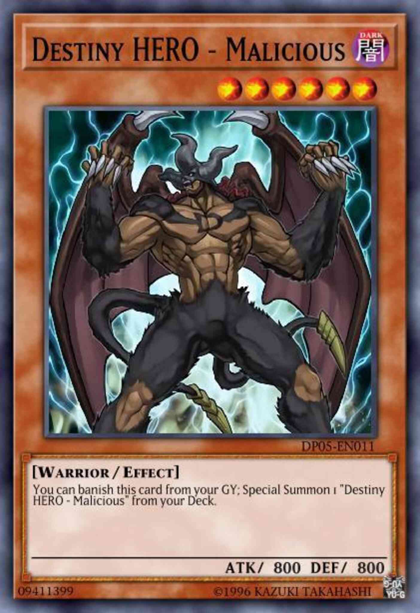 Destiny HERO - Malicious - DP05-EN011 - Ultra Rare - Unlimited