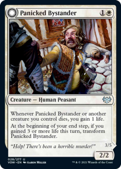 Panicked Bystander // Cackling Culprit [28] [Innistrad: Crimson Vow] [Non-Foil]