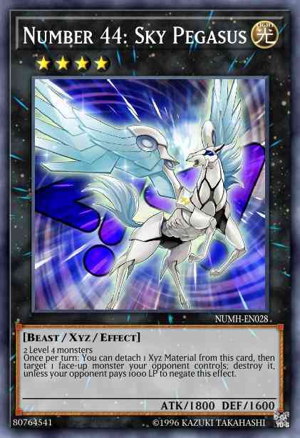 Number 44: Sky Pegasus - NUMH-EN028 - Secret Rare - 1st Edition