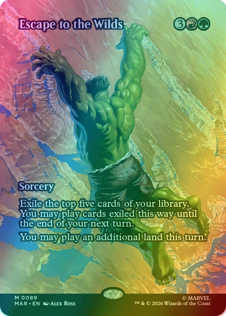 Escape to the Wilds [89] [Borderless] [Source Material] [Marvel Universe] [Foil]