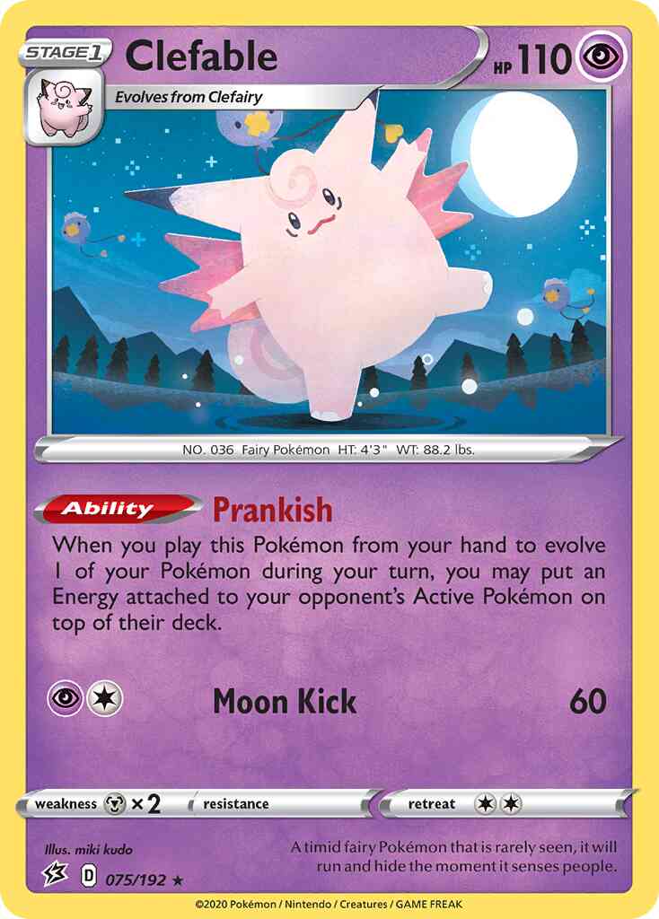 Clefable - 075/192 - Rare Holo [swsh2-075] [Holo]