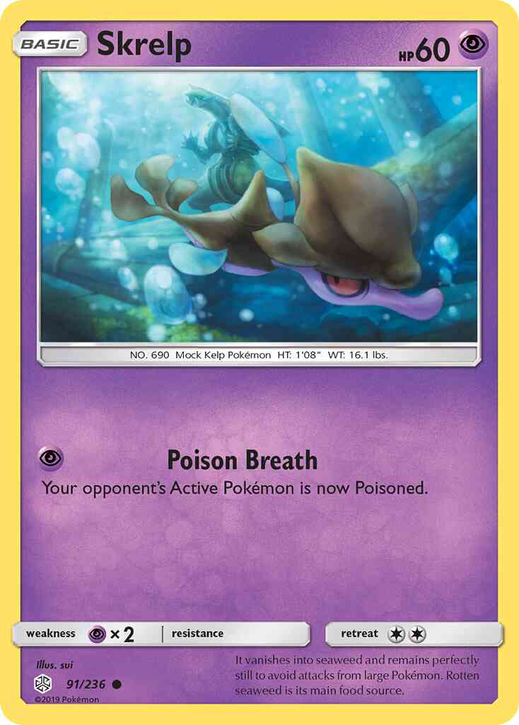 Skrelp - 91/236 - Common [sm12-91] [Reverse Holo]