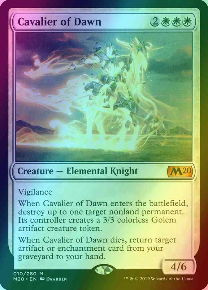 Cavalier of Dawn [10] [Core Set 2020] [Foil]