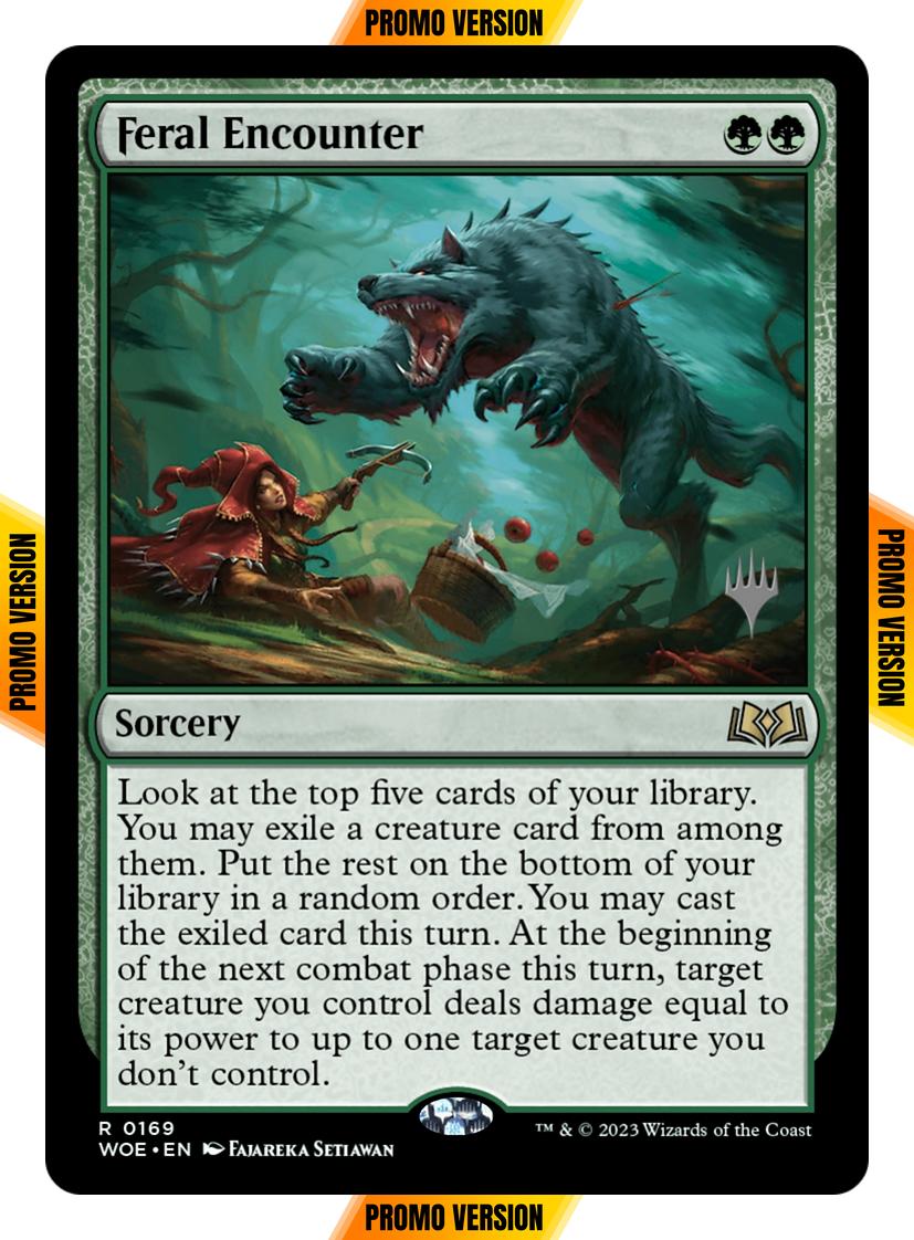 Feral Encounter [169p] [Promo Pack] [Wilds of Eldraine: Promos] [Non-Foil]