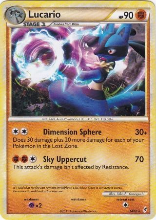 Lucario - Theme Deck - 14/95 - Rare Holo [col1-14] [Non-Holo]