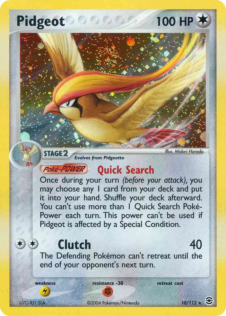 Pidgeot - 10/112 - Rare Holo [ex6-10] [Holo]