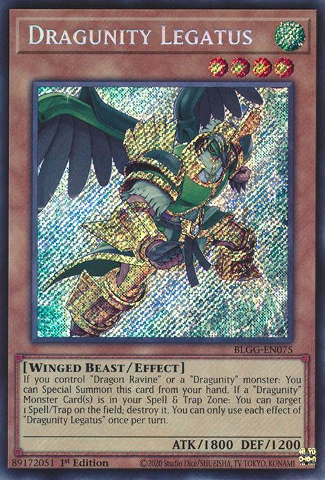 Dragunity Legatus - BLGG-EN075 - Secret Rare - 1st Edition