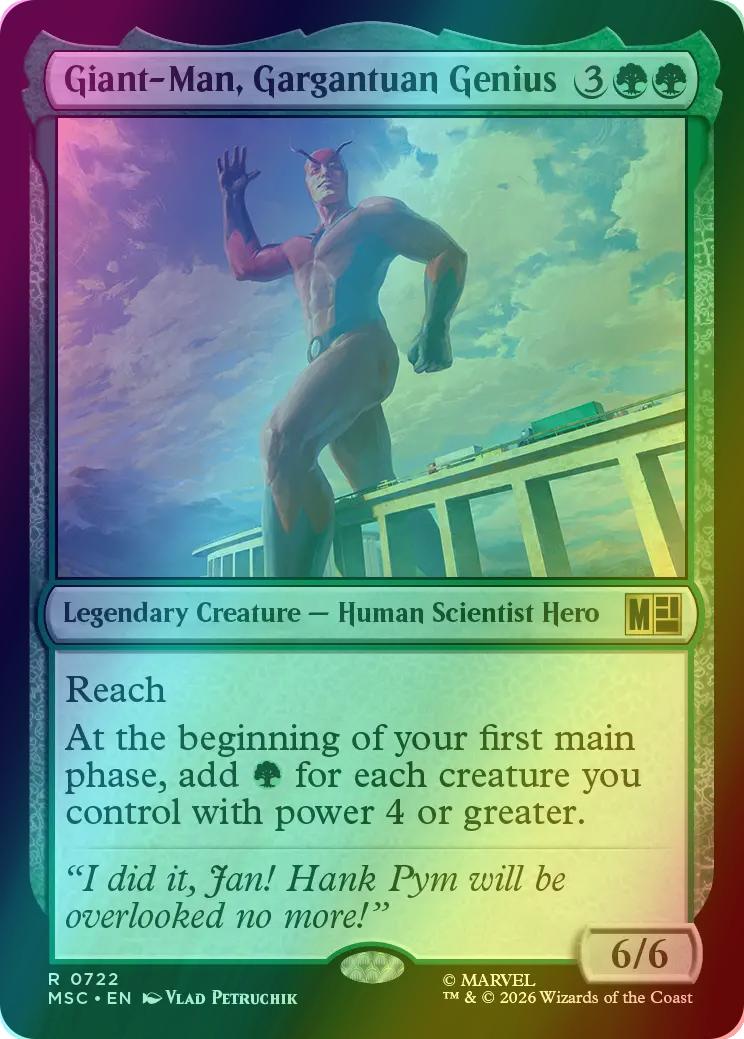 Giant-Man, Gargantuan Genius [722] [Jumpstart] [Marvel Super Heroes: Commander] [Foil]