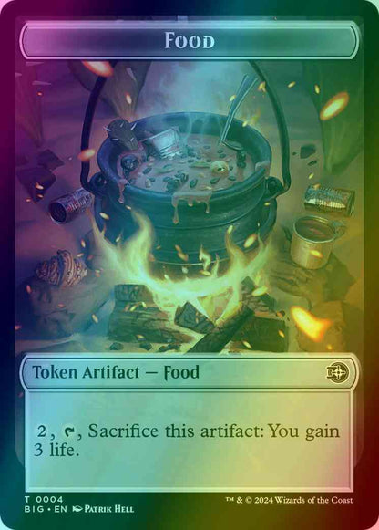 Food Token (04) // Treasure Token (18) [The Big Score: Tokens] [Foil]