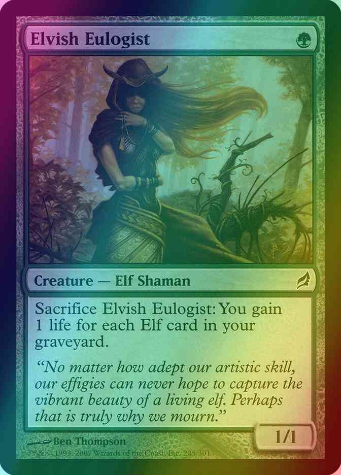Elvish Eulogist [205] [Lorwyn] [Foil]