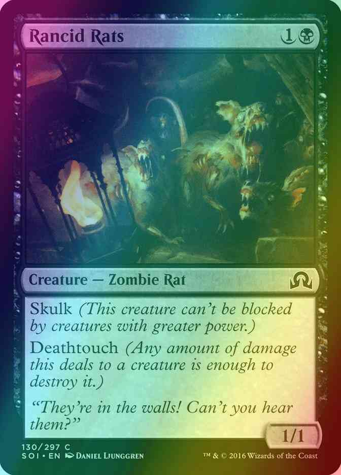 Rancid Rats [130] [Shadows over Innistrad] [Foil]