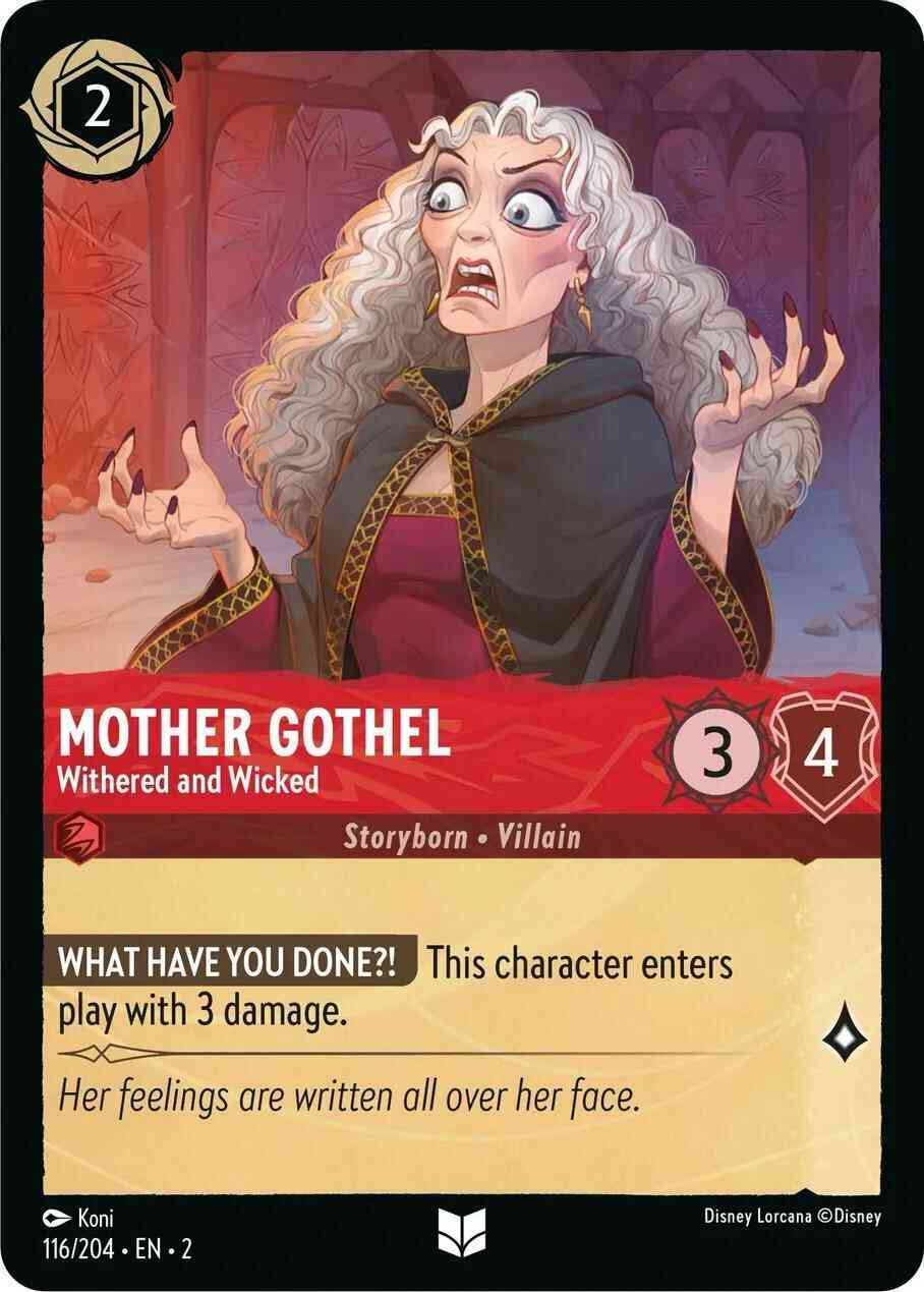 Mother Gothel - Withered and Wicked - 116/204 [Rise Of The Floodborn] [Cold Foil]
