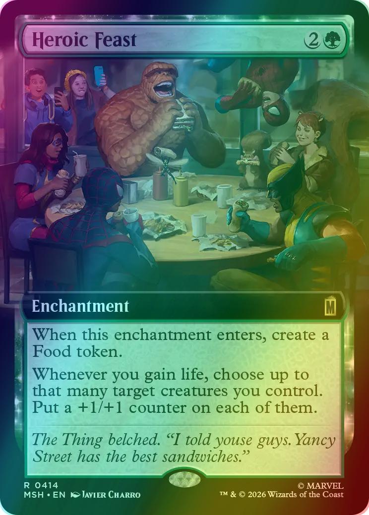 Heroic Feast [414] [Extended Art] [Marvel Super Heroes] [Foil]