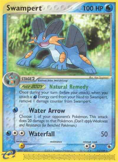 Swampert - 23/109 - Rare [ex1-23] [Reverse Holo]