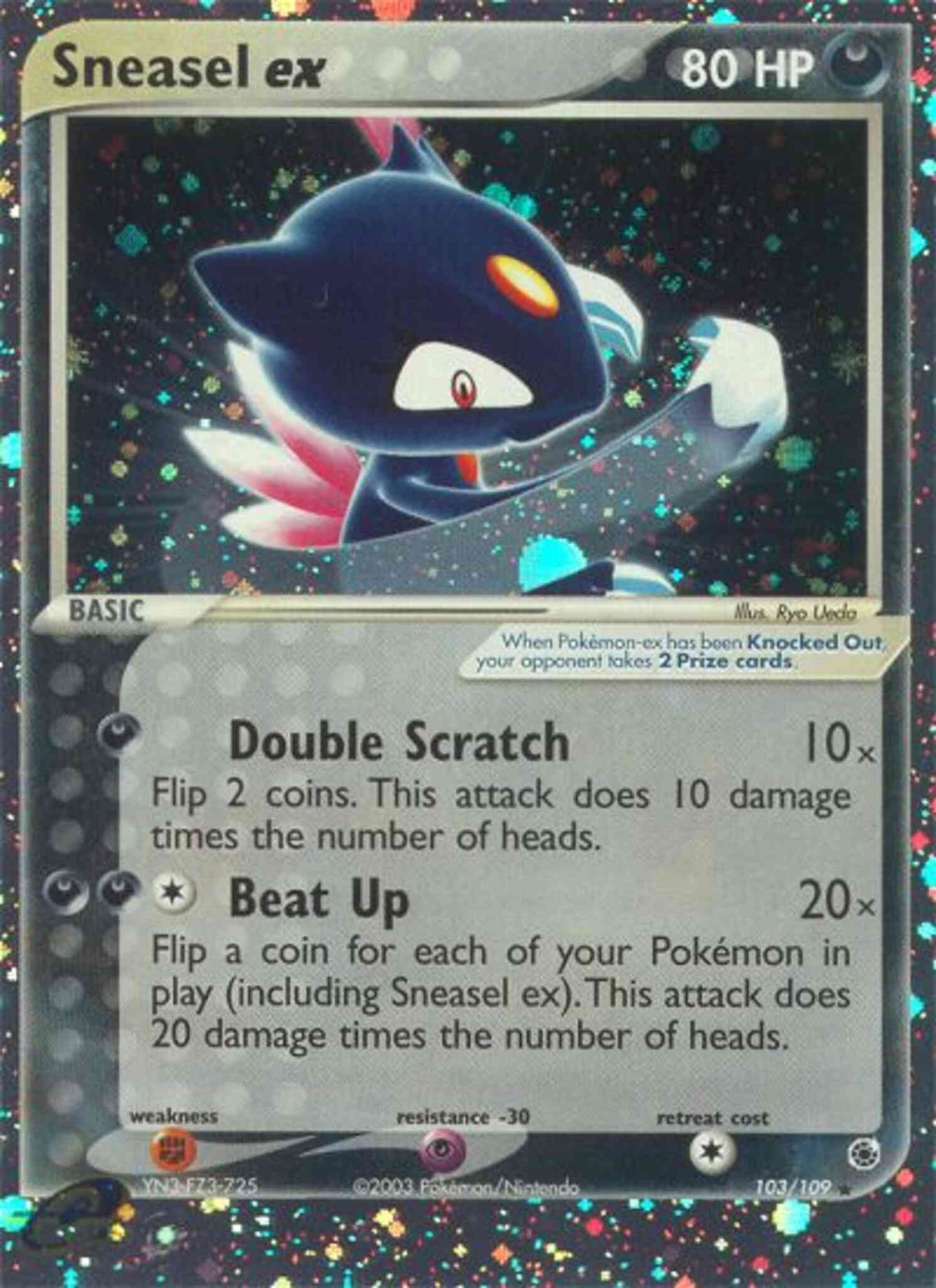 Sneasel ex - 103/109 - Rare Holo EX [ex1-103] [Ultra]