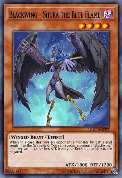 Blackwing - Shura the Blue Flame - GLD3-EN025 - Common - Limited