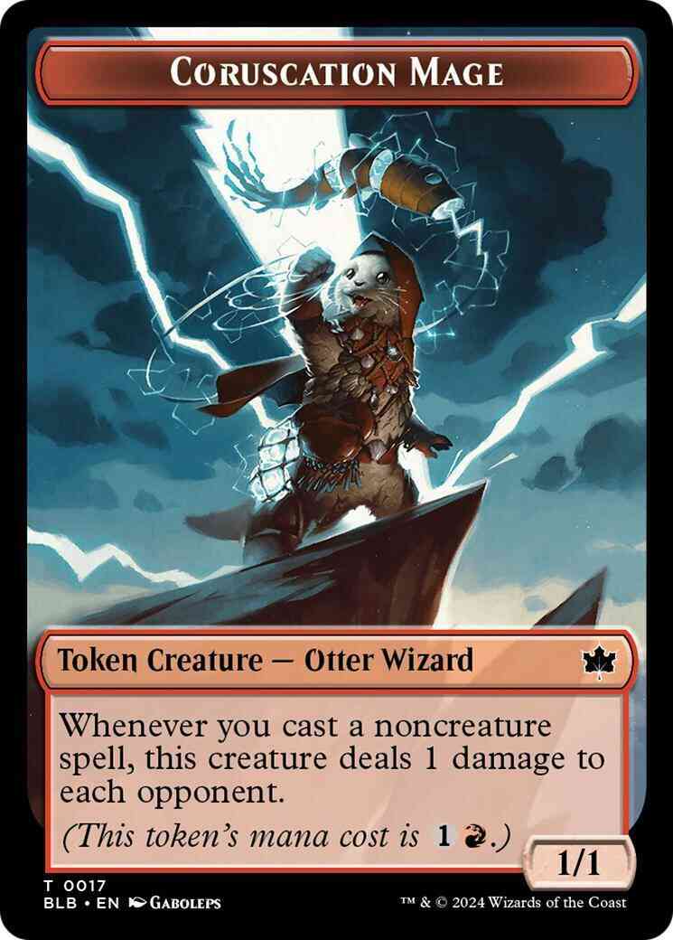 Coruscation Mage Token [17] [Bloomburrow: Tokens] [Non-Foil]