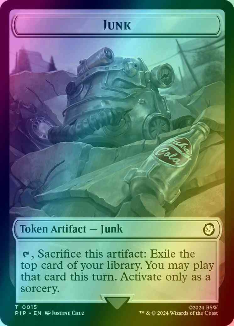Junk Token (15) // Zombie Mutant Token (07) [Fallout: Tokens] [Foil]