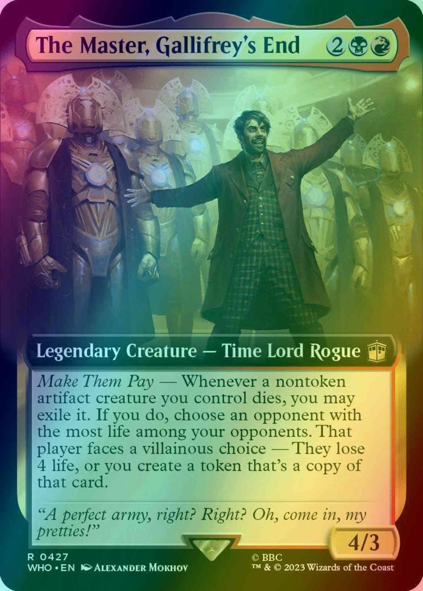 The Master, Gallifrey's End [427] [Extended Art] [Universes Beyond: Doctor Who] [Foil]